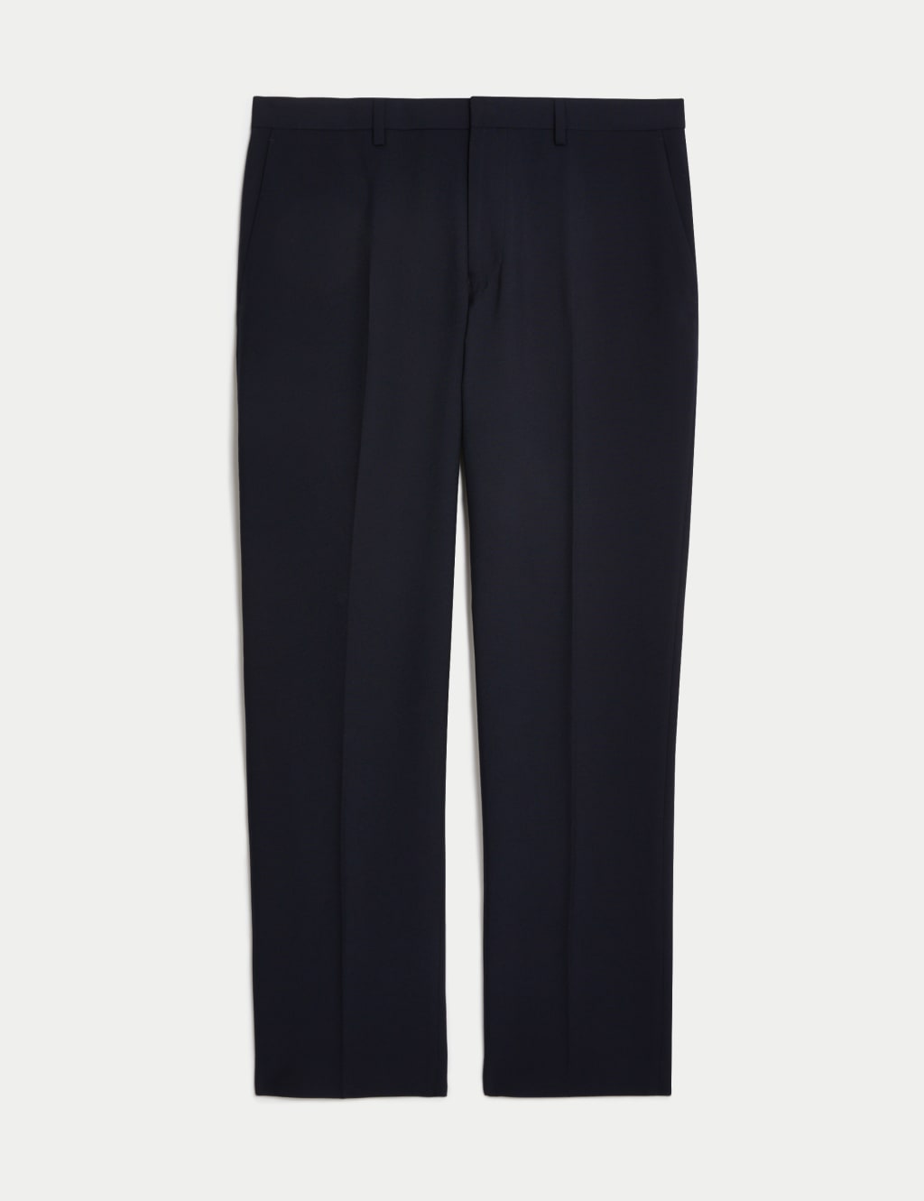 M&S Slim Fit Machine Washable Suit Trousers Navy