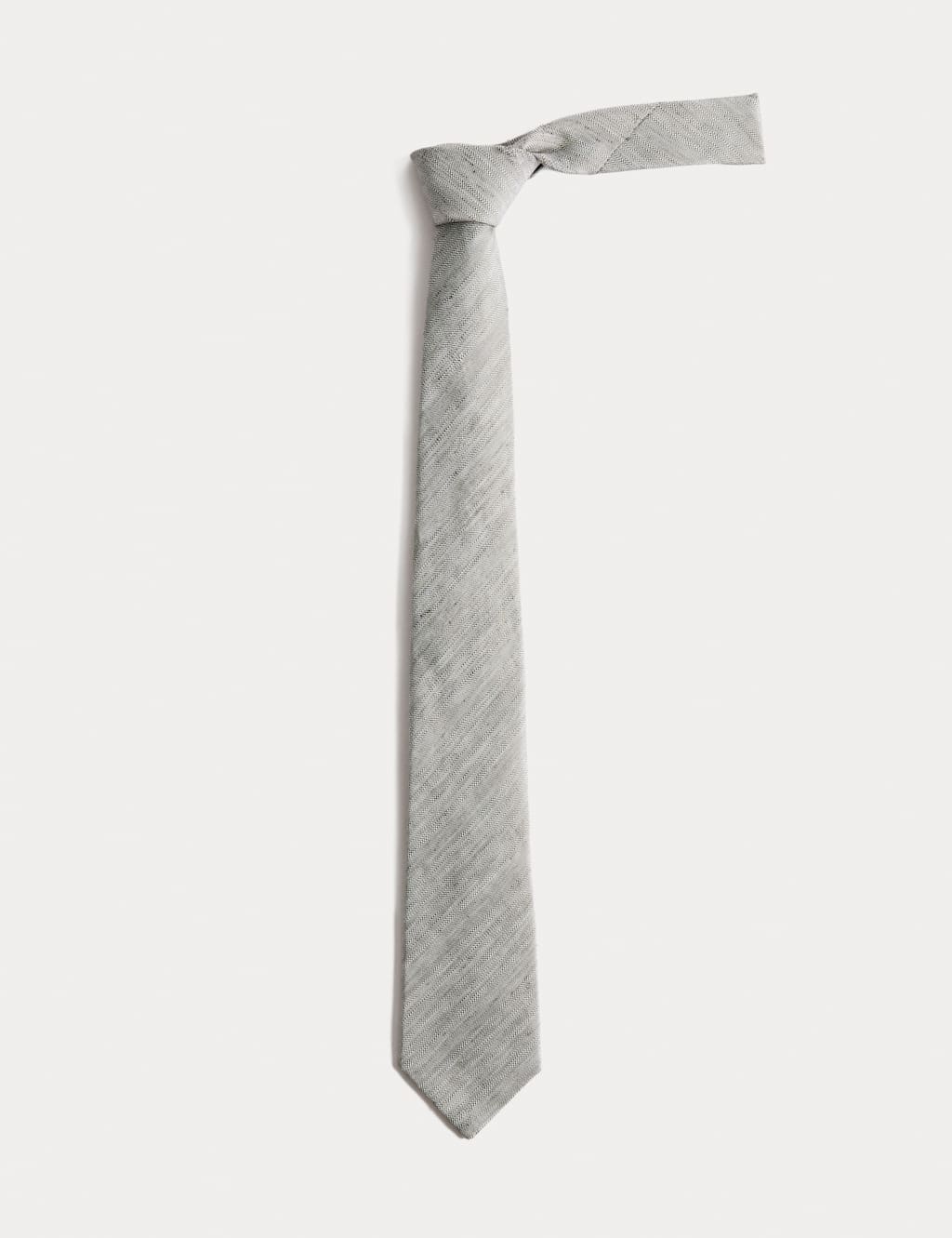 Autograph Men's Textured Linen Rich Tie - Khaki