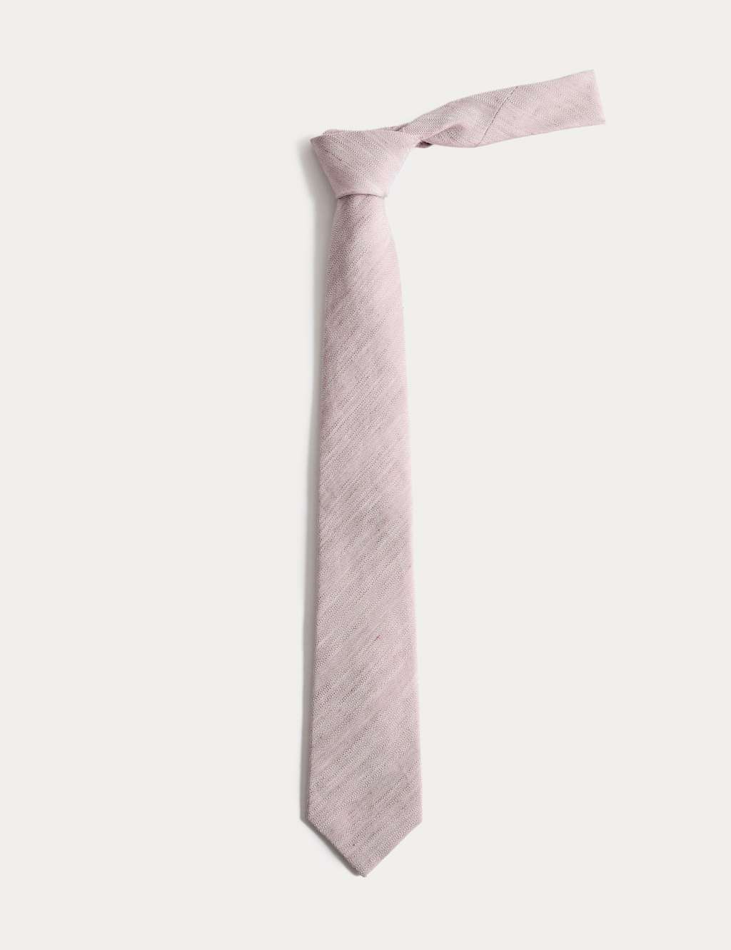 Autograph Men's Textured Linen Rich Tie - Dusted Pink