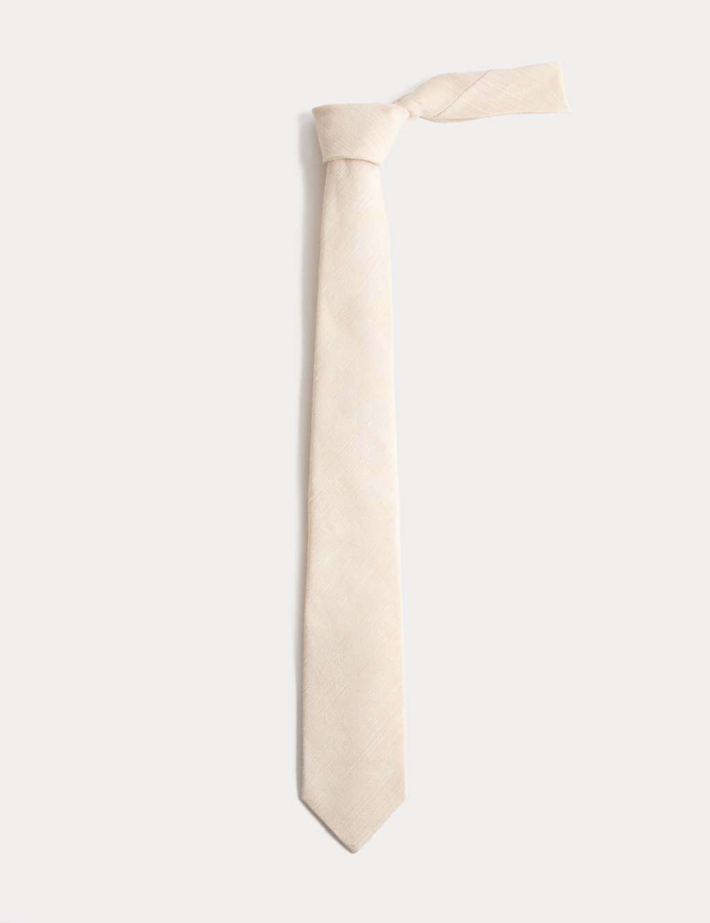 Autograph Men's Textured Linen Rich Tie - Stone