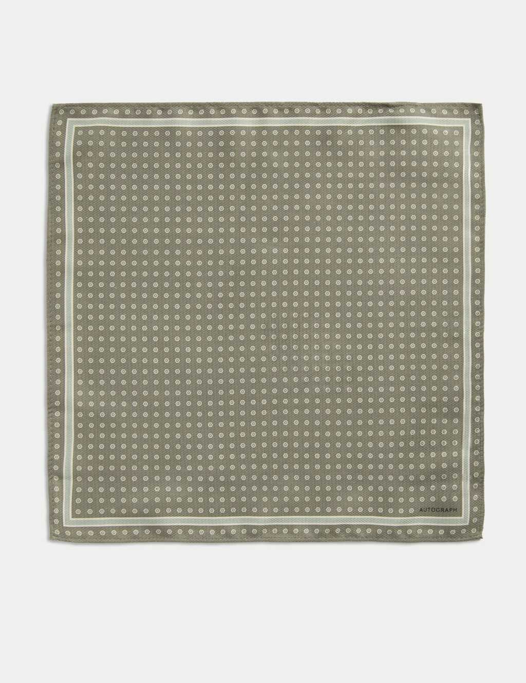 Geometric Pure Silk Pocket Square