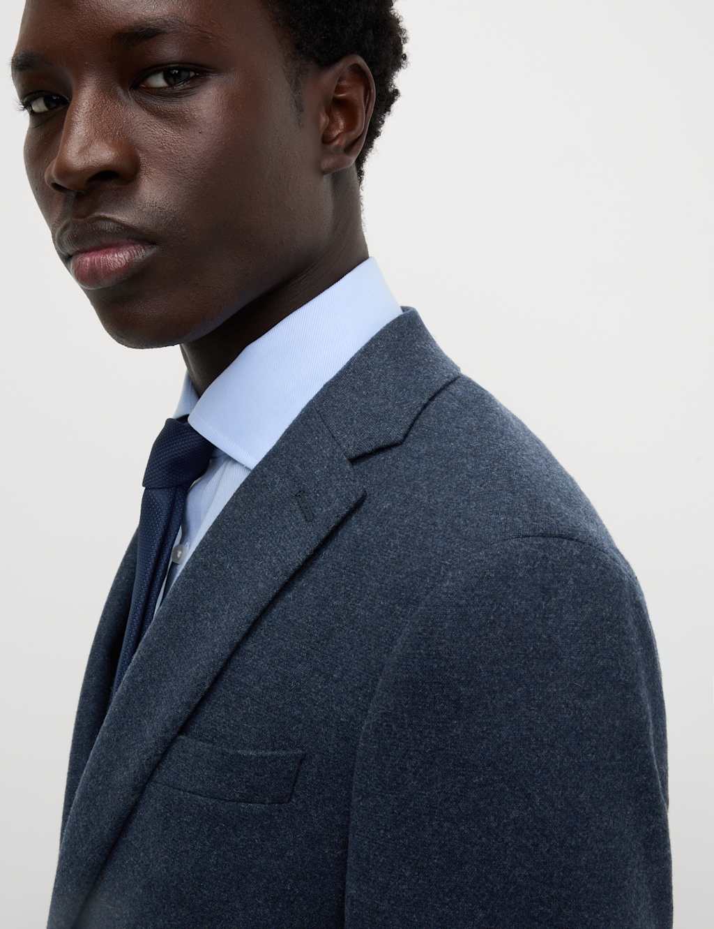 Tailored Fit Wool Rich Tweed Suit Jacket