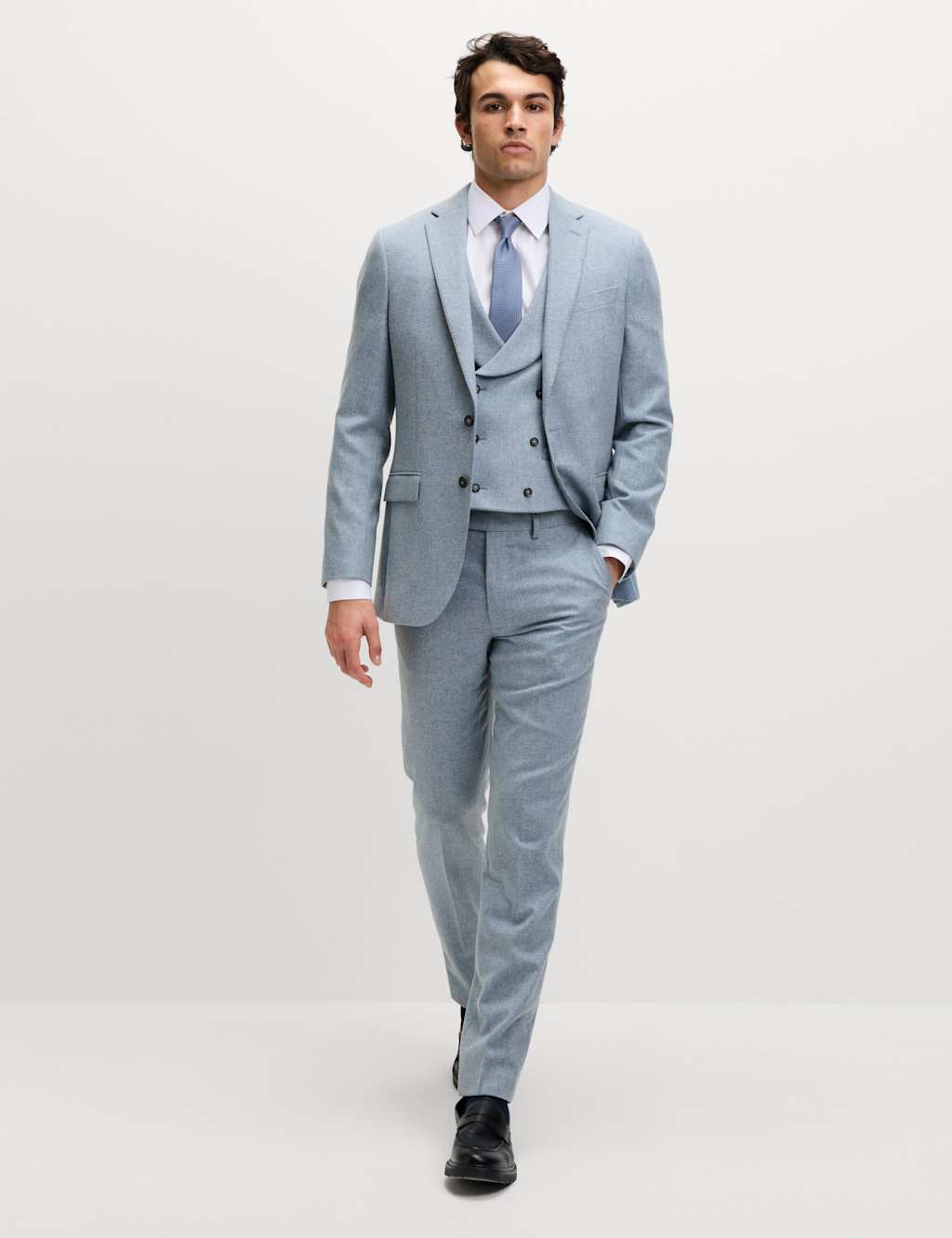 Tailored Fit Wool Rich Tweed Suit 5 of 9