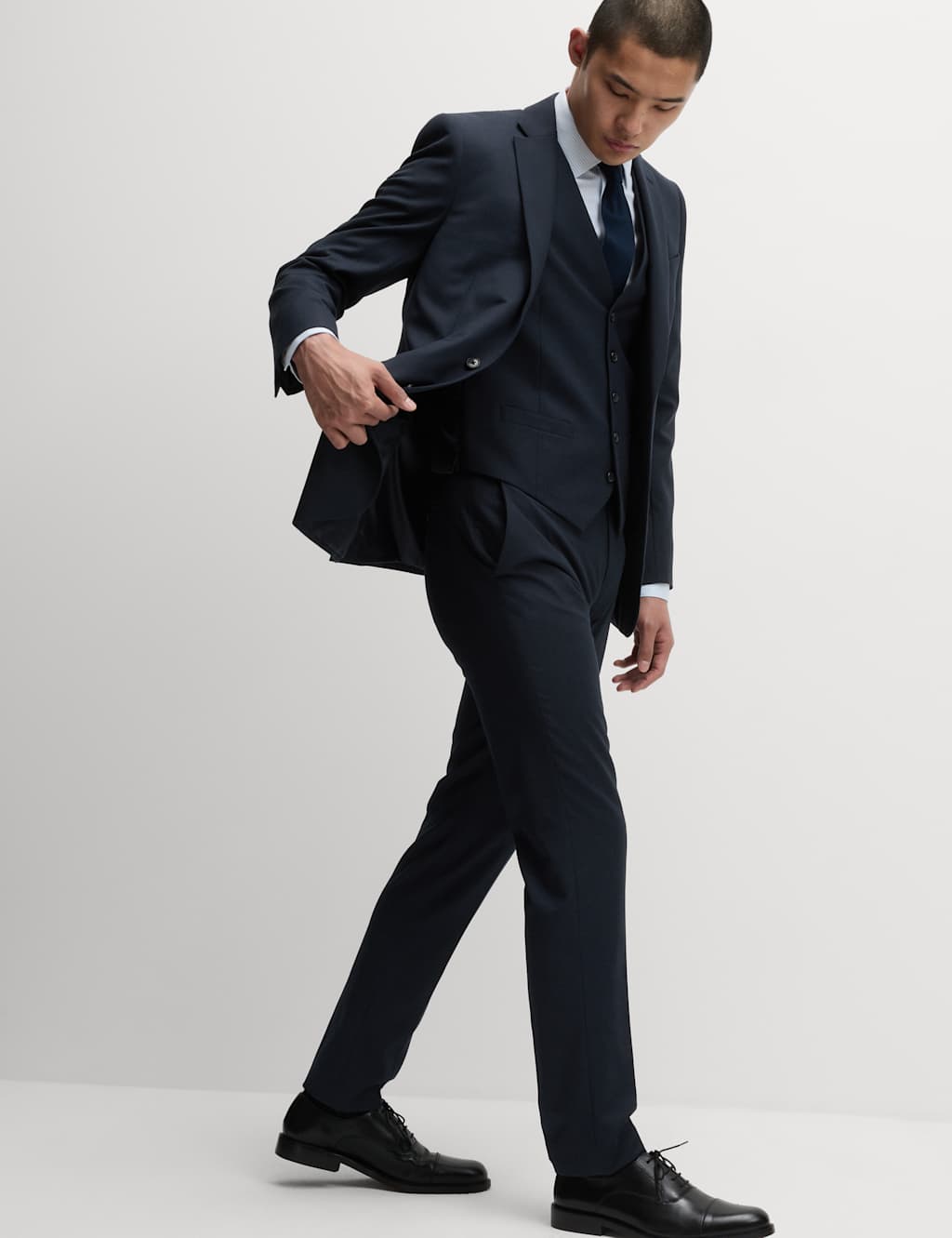 Tailored Fit Stretch Suit Trousers