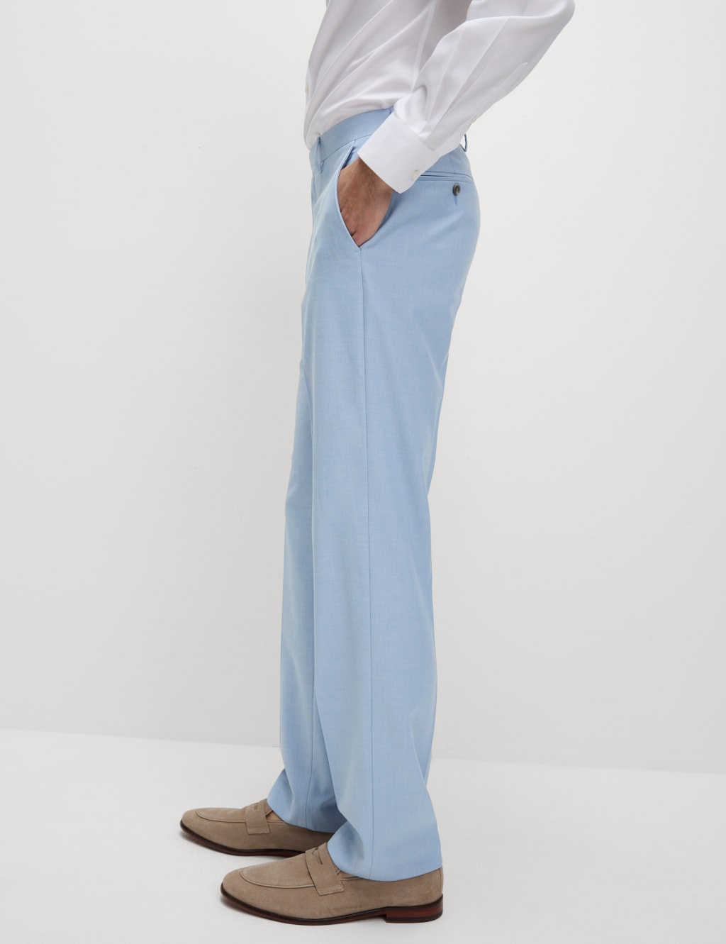 Regular Fit Stretch Suit Trousers