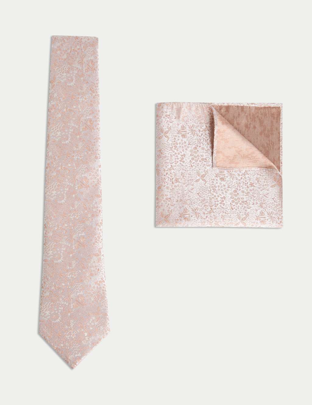 Pure Silk Jacquard Tie & Pocket Square Set