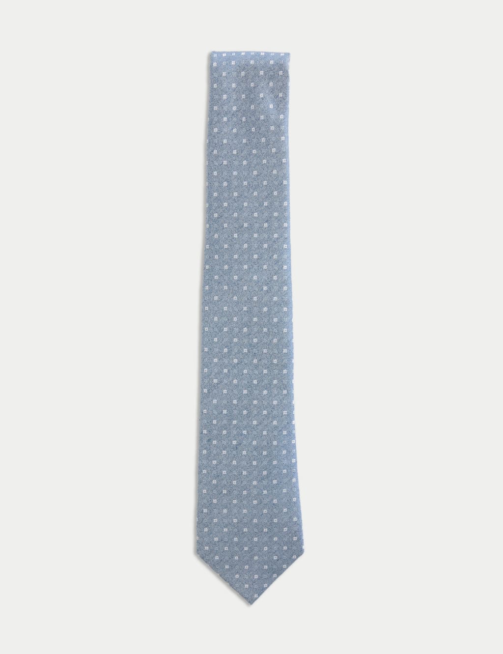 Silk Rich Geometric Tie with Linen