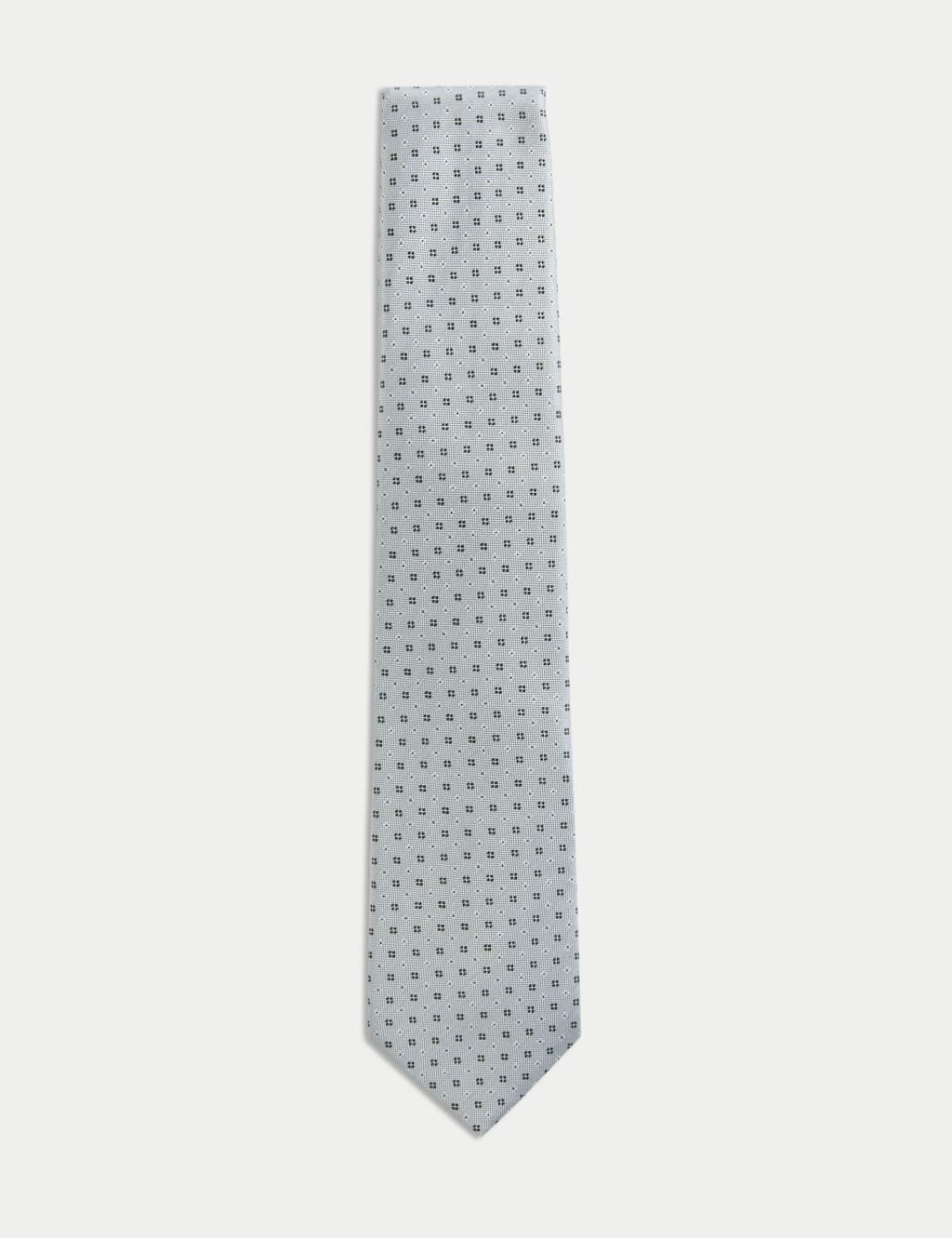 Pure Silk Geometric Tie