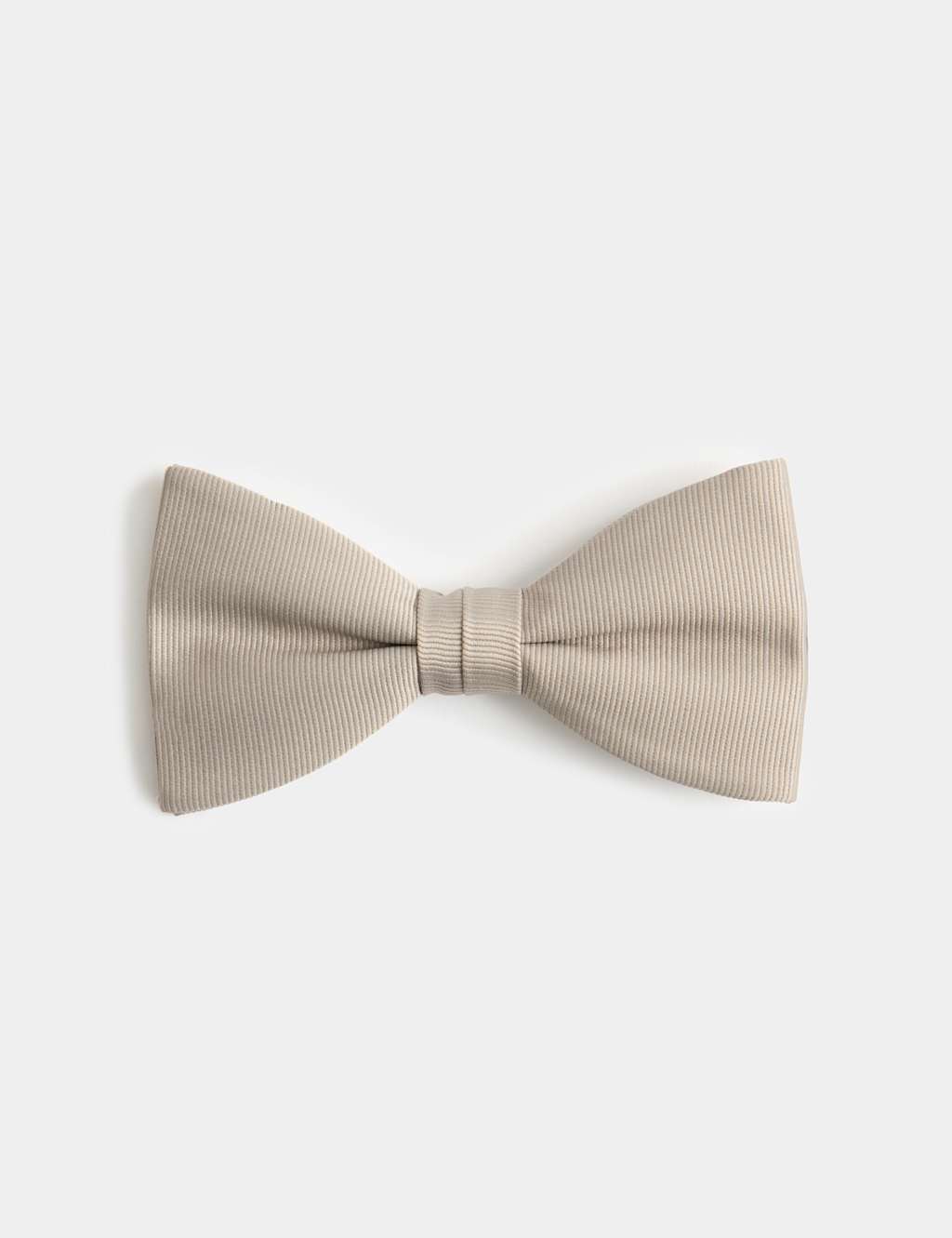 M&S Men's Textured Bow Tie - Champagne