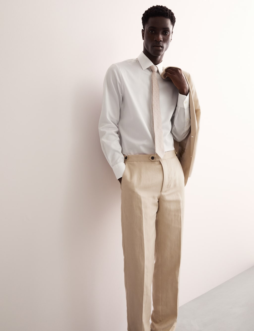 Men s Silk Smart Trousers at M S