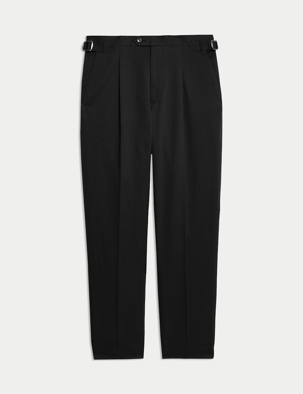 Tailored Fit Wool Linen Silk Trousers