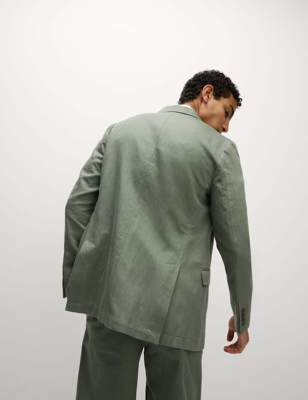 Tailored Fit Cotton Rich Laundered Jacket