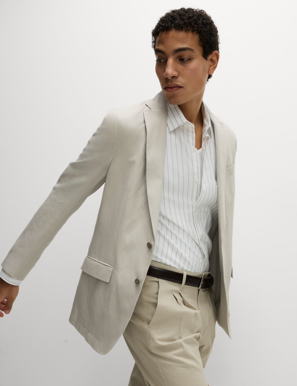 Tailored Fit Cotton Rich Laundered Jacket