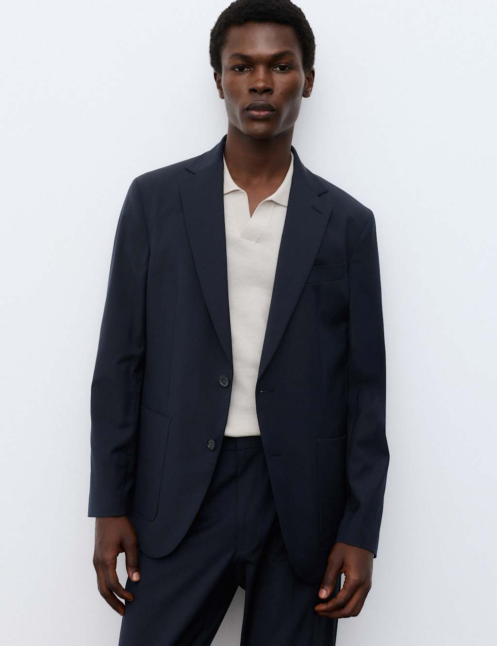 Autograph Men's Tailored Fit Performance Blazer - S - Dark Navy