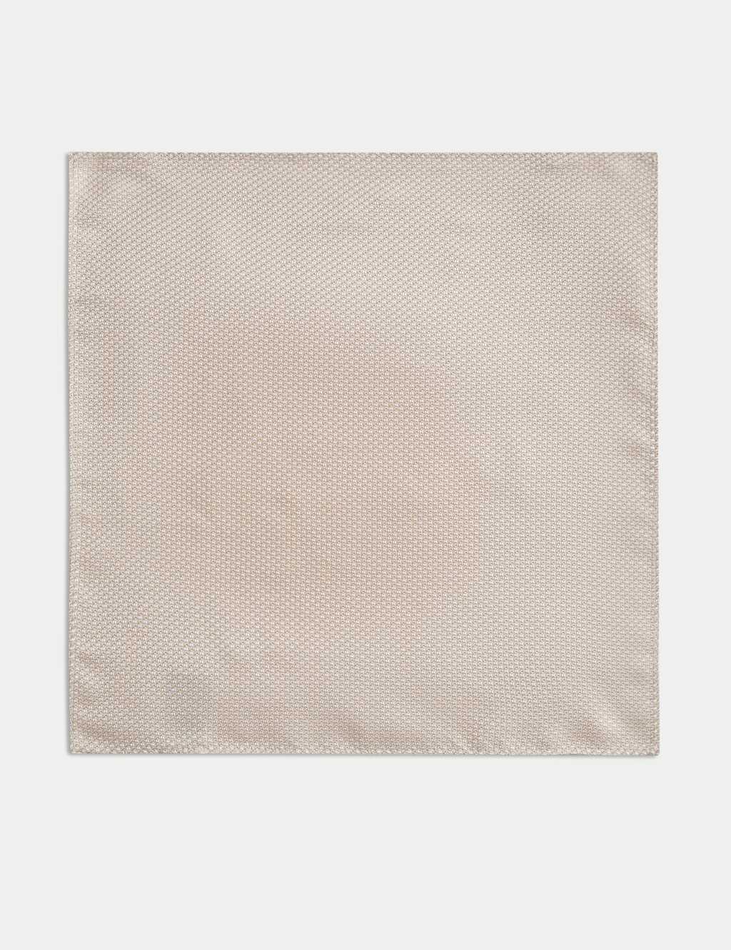 Textured Pure Silk Pocket Square