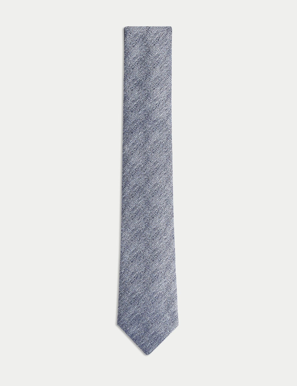 Herringbone Silk Blend Tie