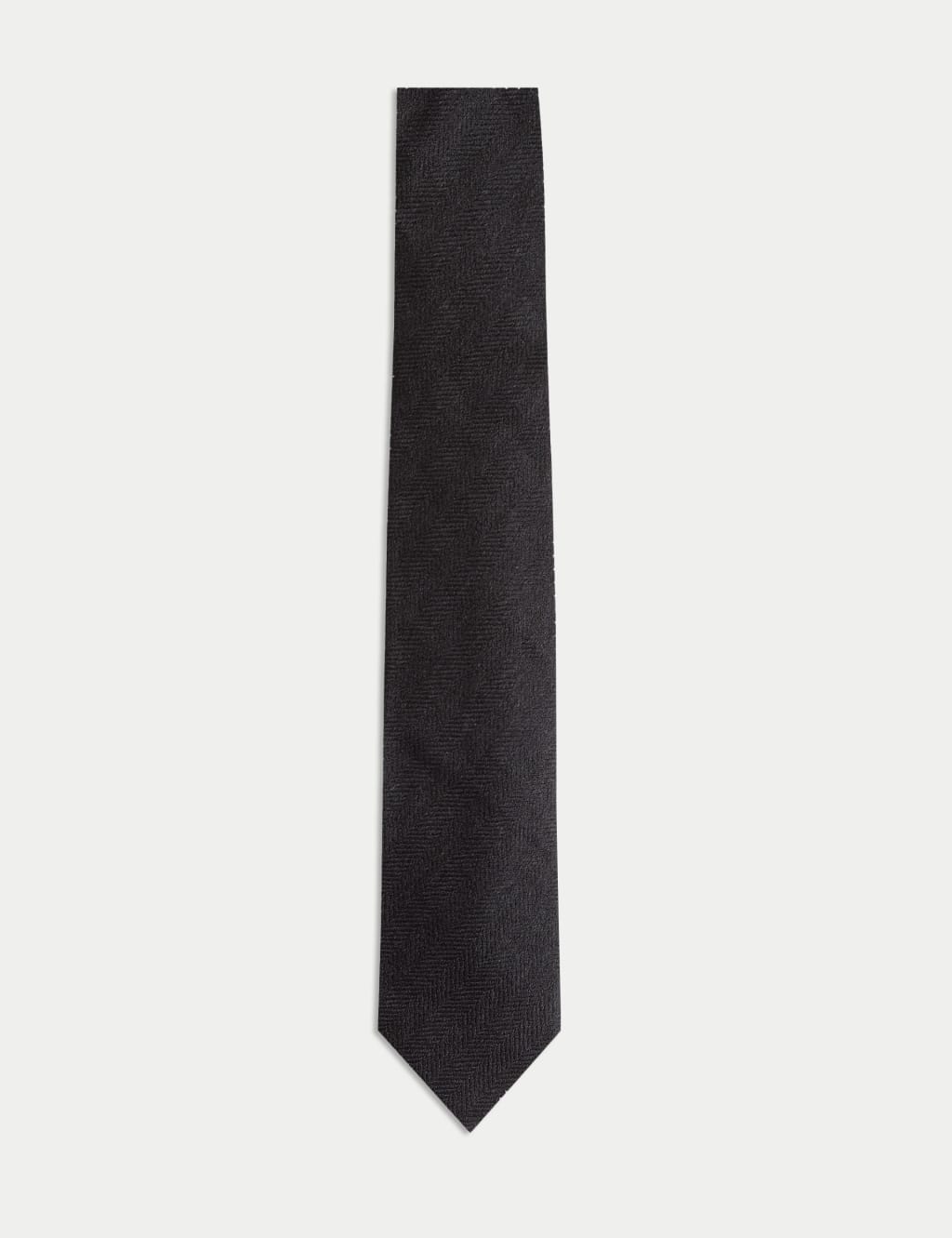 Herringbone Silk Blend Tie