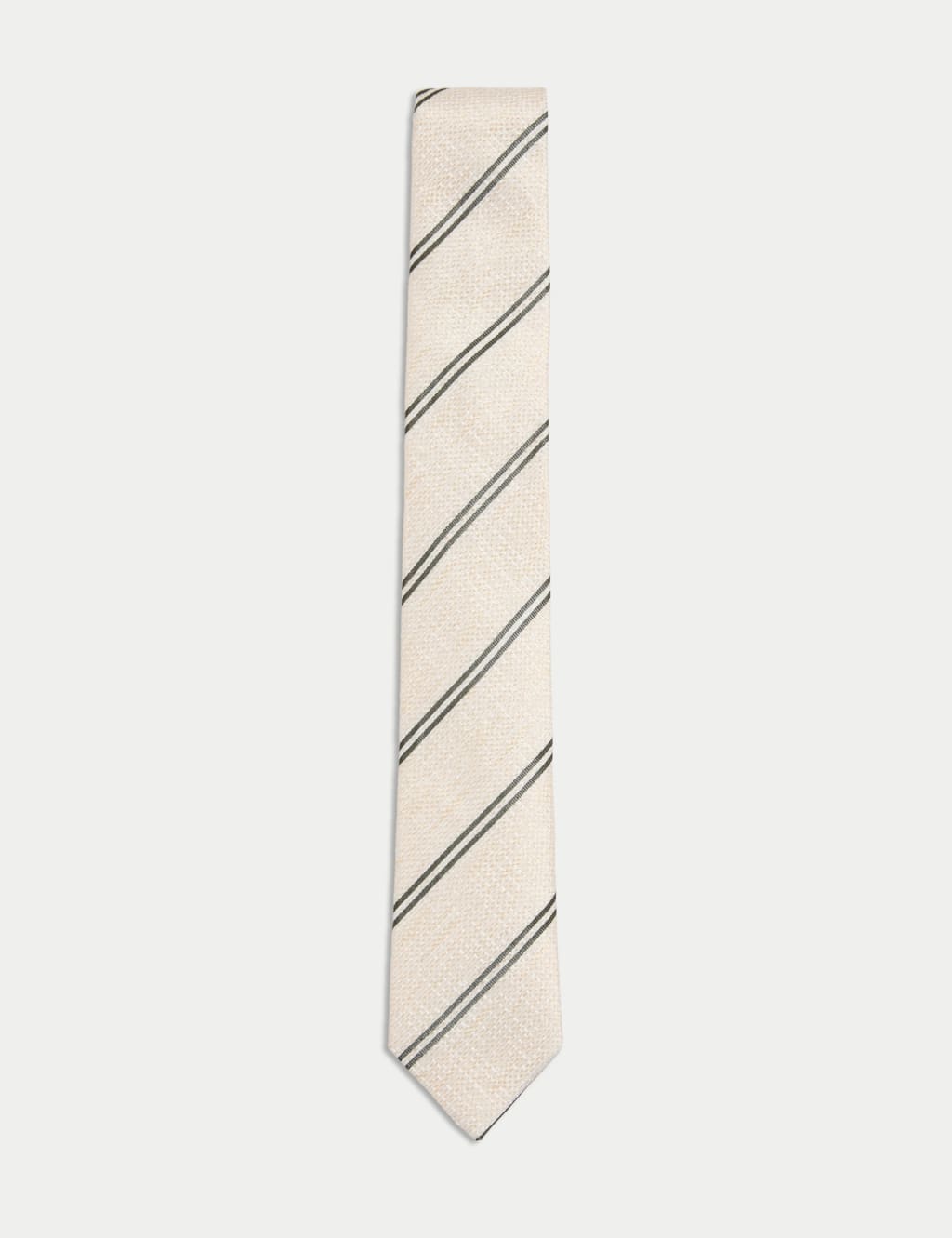 Slim Striped Pure Silk Tie