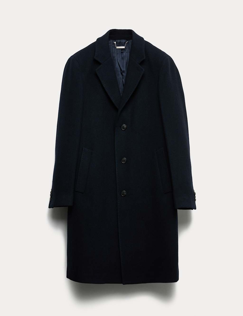 Jaeger Men's Wool Herringbone SB Coat - LREG - Navy Mix, Navy Mix