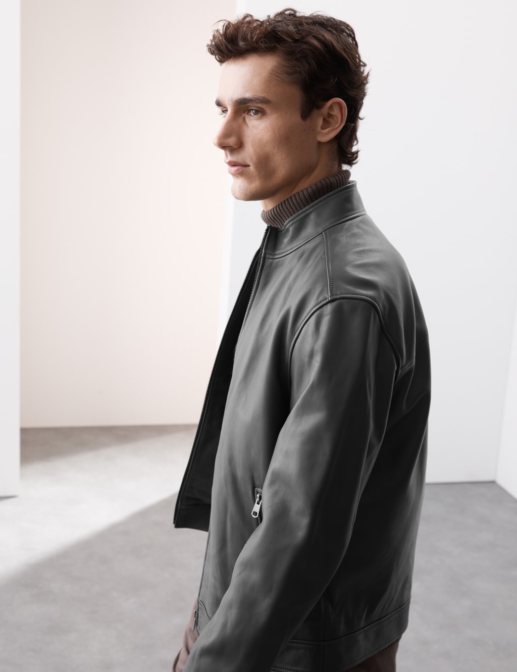 Autograph leather biker jacket on sale