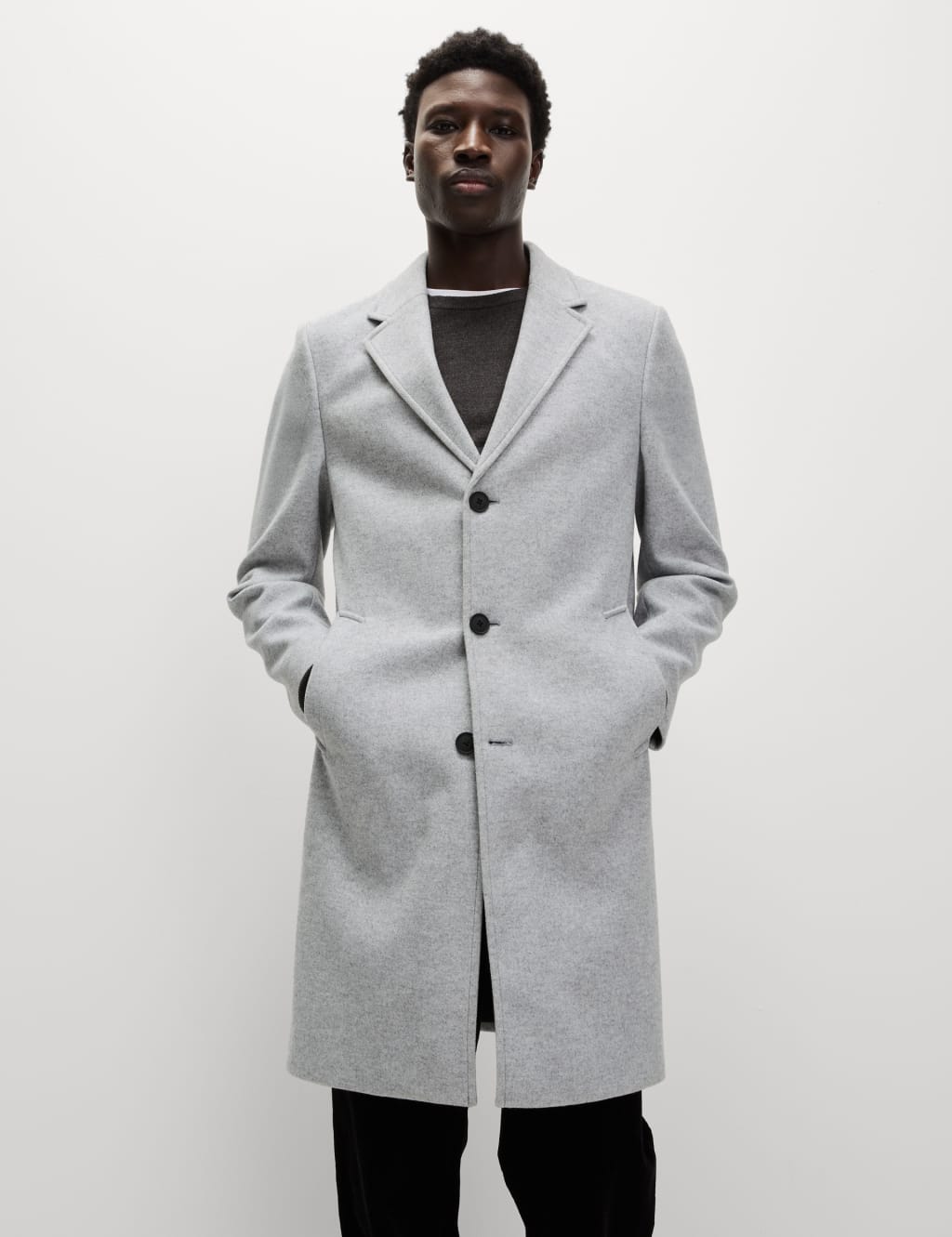Men s Grey Coats Jackets at M S