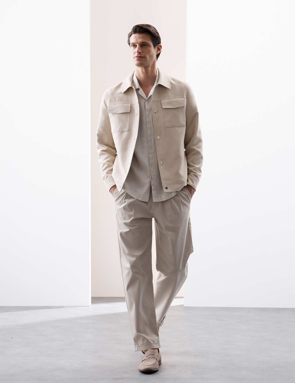 Faux Suede Overshirt