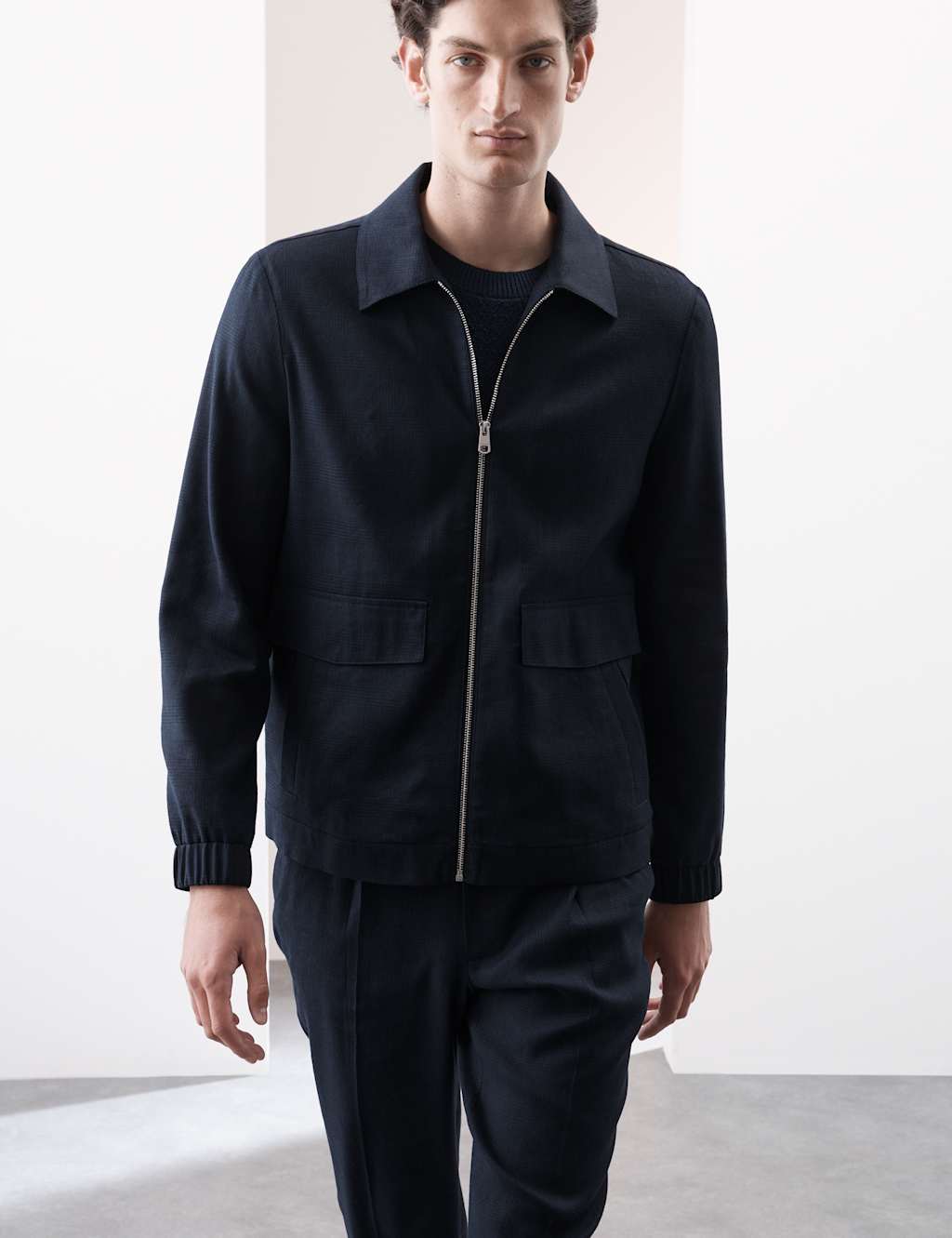 Italian Linen Miracle™ Bomber Jacket