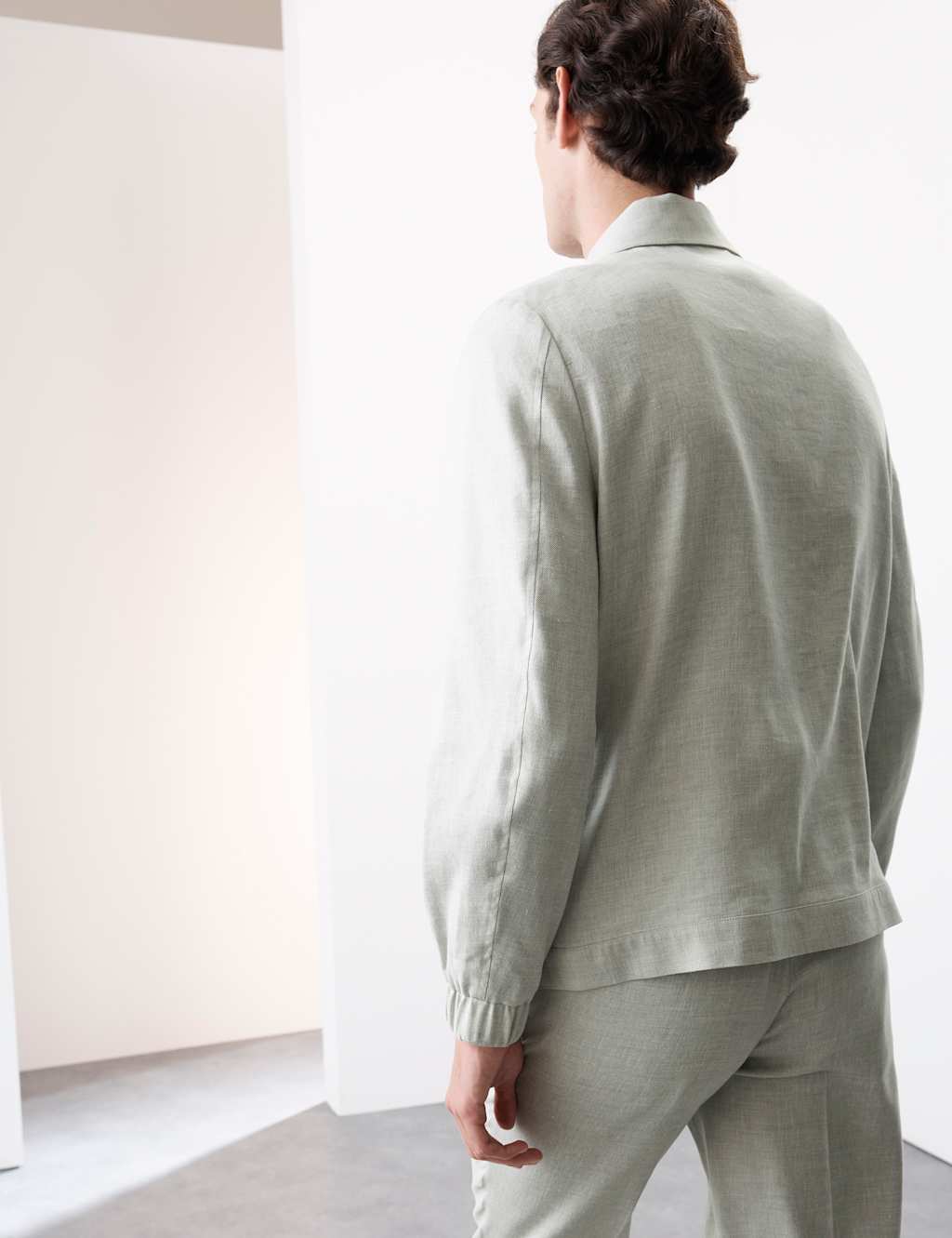 Italian Linen Miracle™ Bomber Jacket