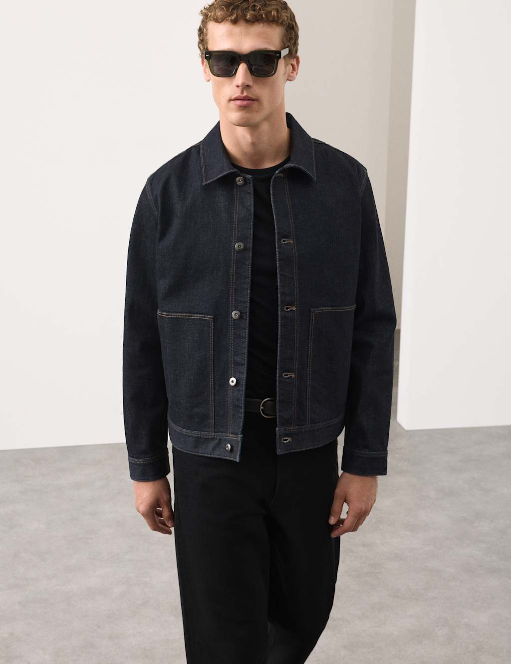 Autograph Men's Selvedge Denim Jacket - XL - Dark Indigo