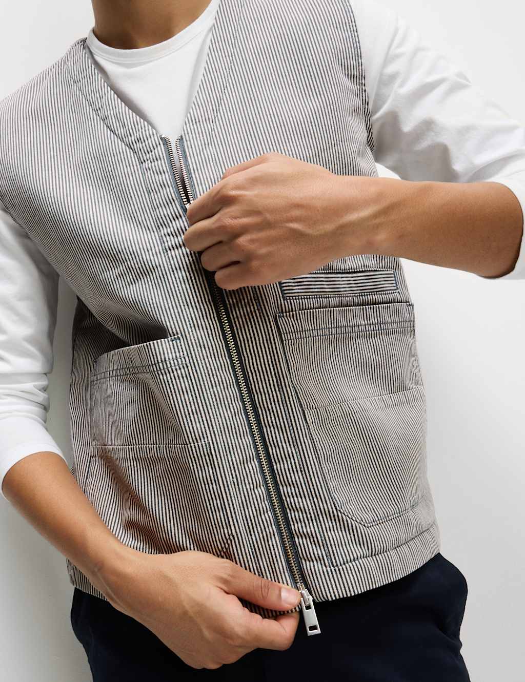 Padded Cotton Rich Canvas Gilet
