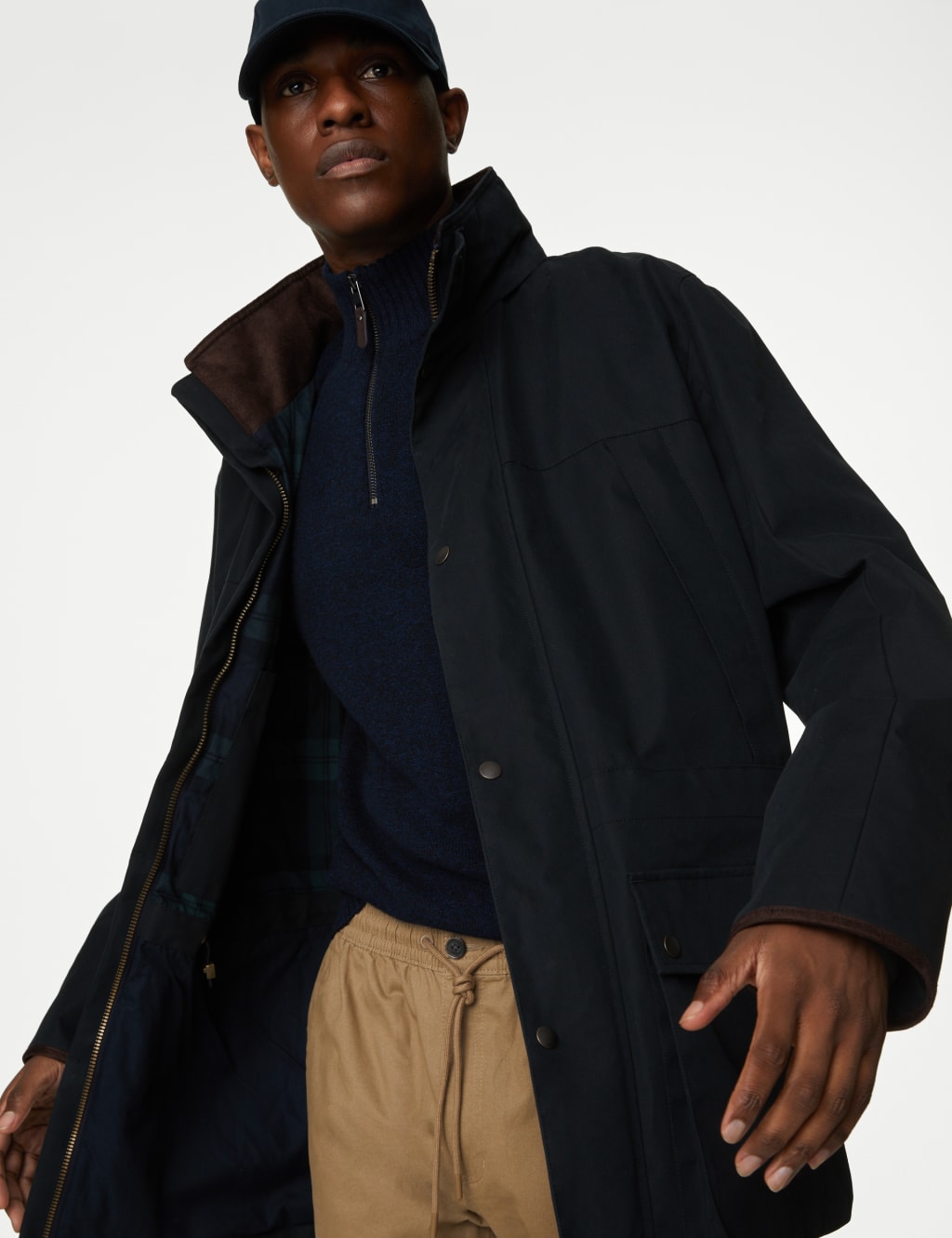 Men’s Cotton Coats & Jackets at M&S