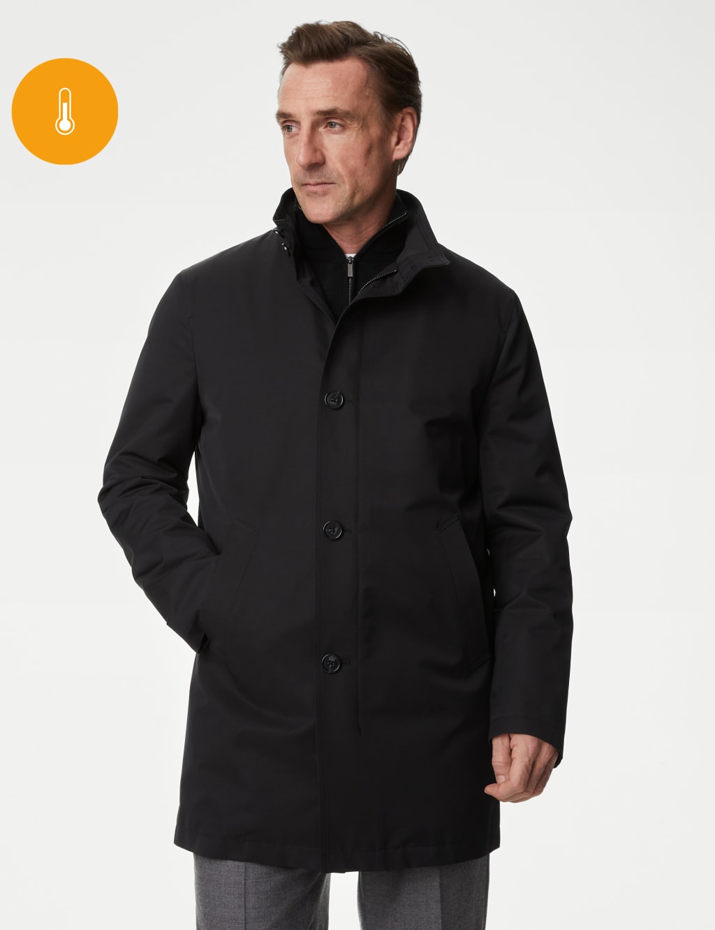 Marks and spencer's men's coats store
