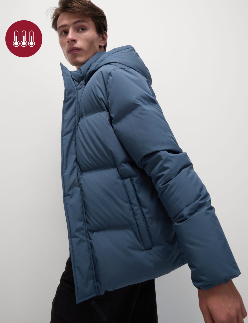 M&s blue jacket top