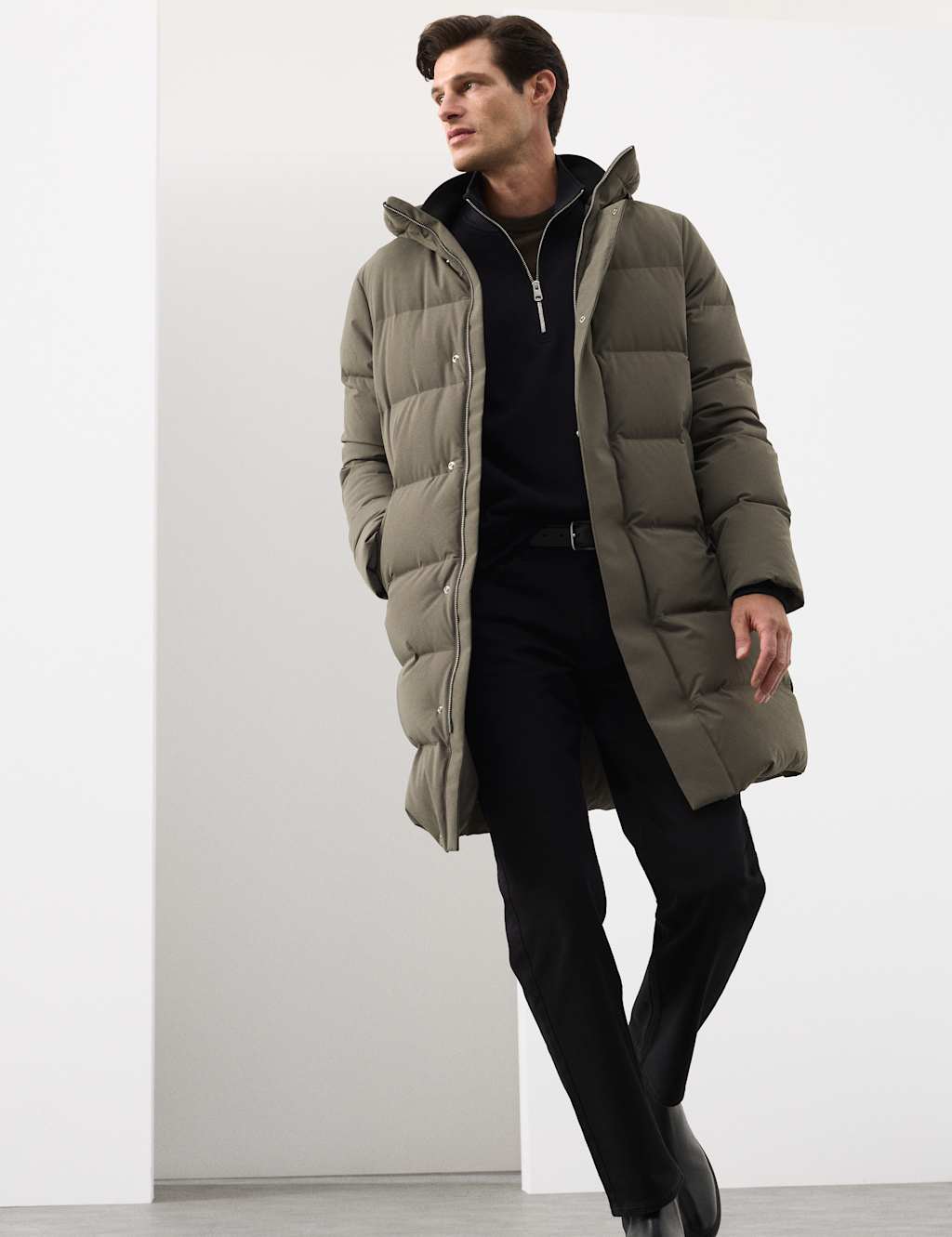 Autograph Feather and Down Puffer Jacket with Stormwear Onyx