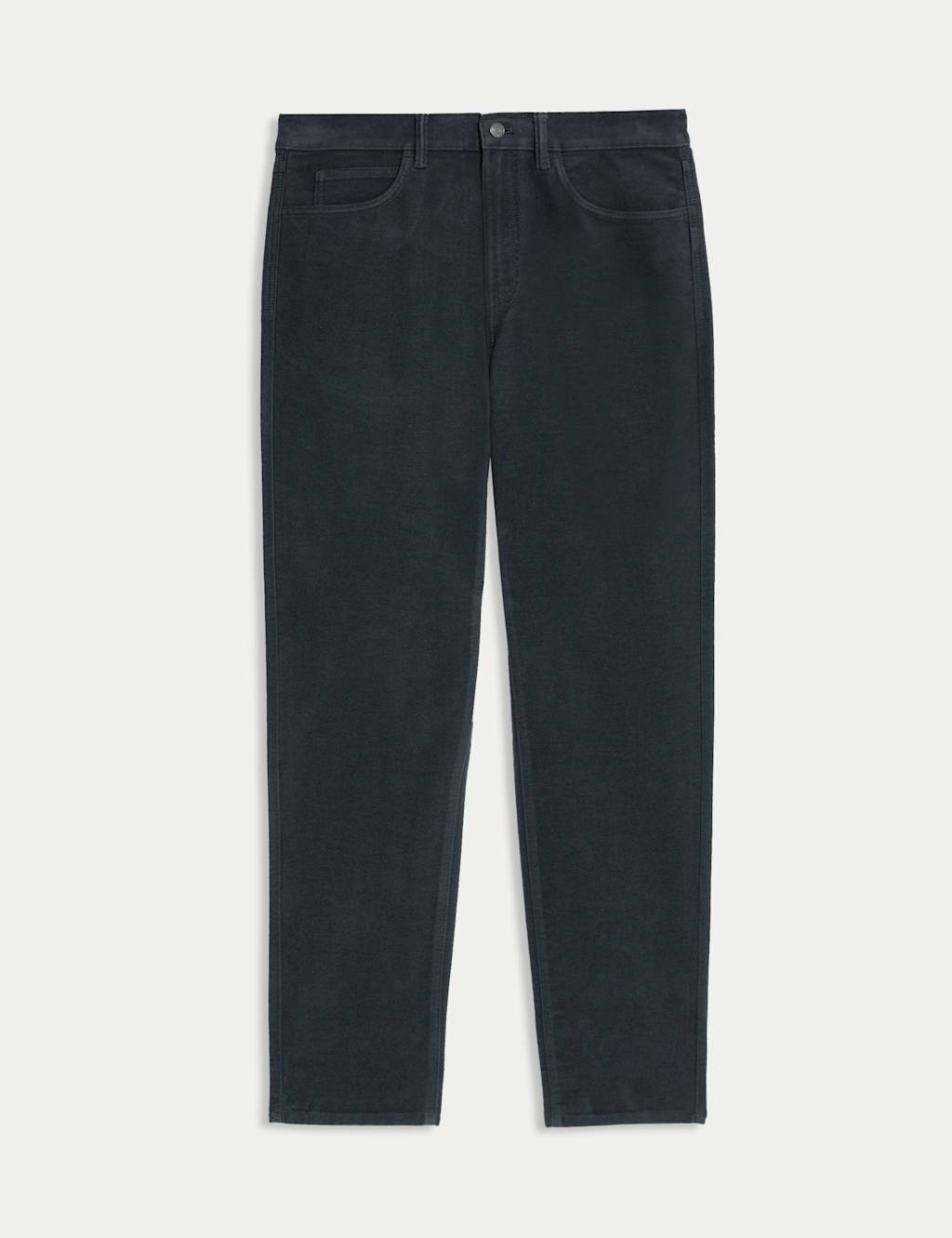 Regular Fit Italian Moleskin 5 Pocket Trousers