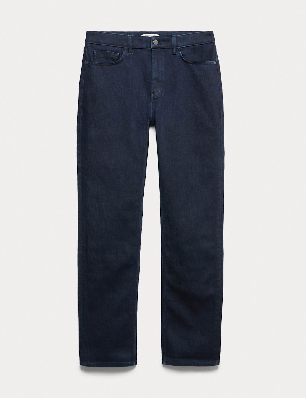 Autograph Men's Italian Soft Touch Straight Fit Jeans - 3433 - Indigo, Medium Blue,Indigo,Grey