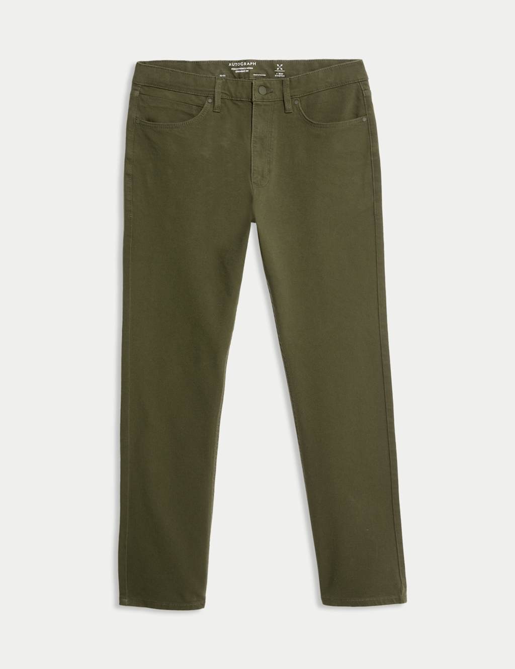 Autograph Men's Straight Fit 360 Flex Stretch Jeans - 42/29in - Olive