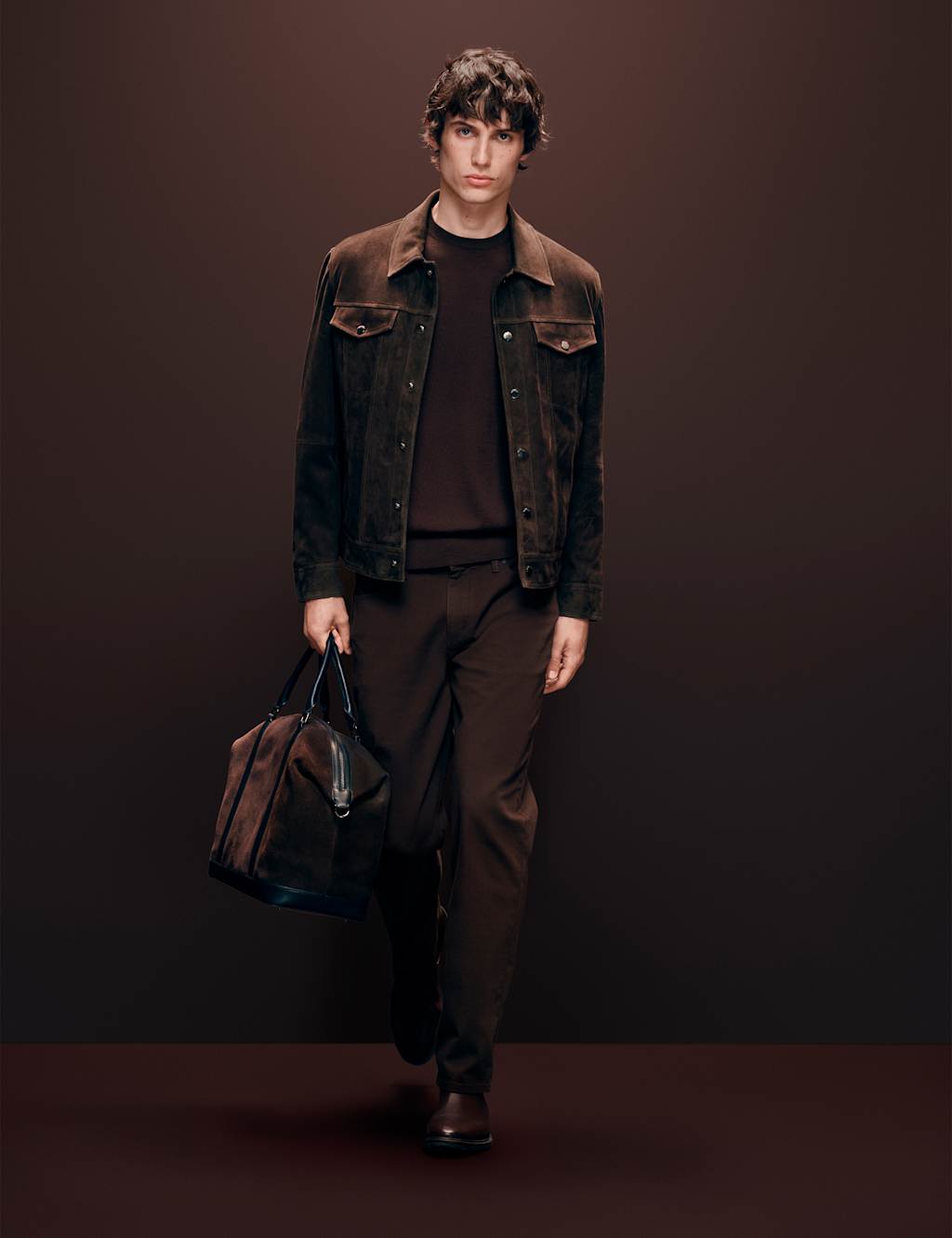 Autograph Straight Fit 360 Flex Stretch Jeans Dark Chocolate