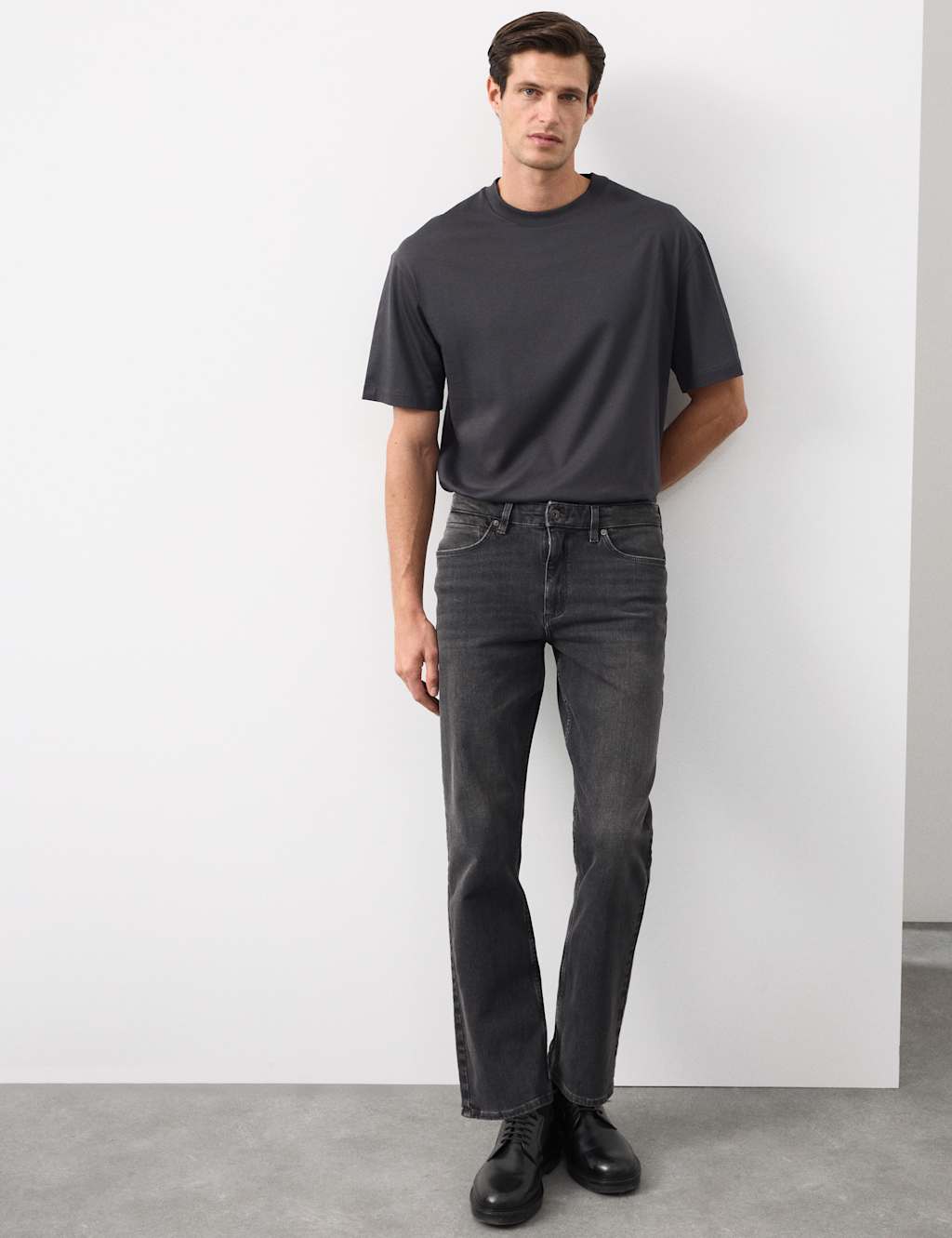 Autograph Straight Fit 360 Flex Stretch Jeans Grey