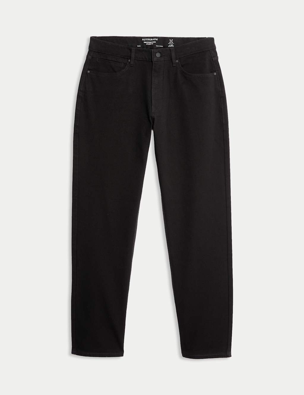 Autograph Men's Straight Fit 360 Flex Stretch Jeans - 36/31in - Black/Black