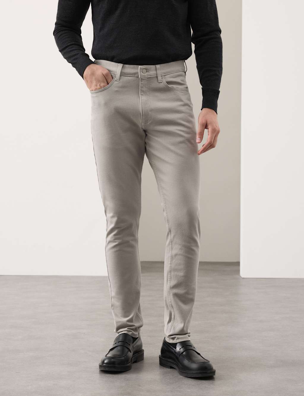 Autograph Men's Slim Fit 360 Flex Stretch Jeans - 32/29in - Silver Grey