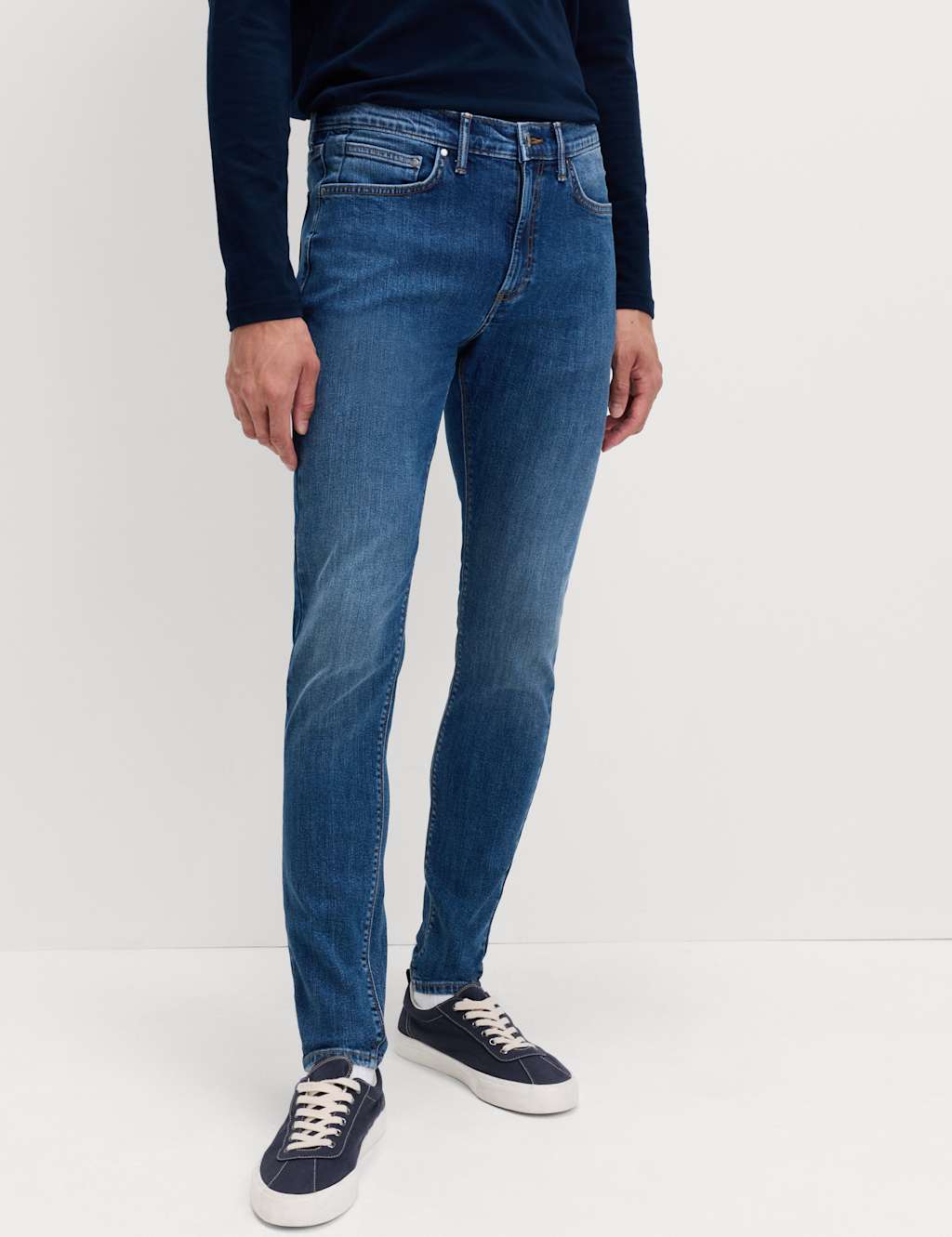M&S Skinny Fit Stretch Jeans Blue Denim
