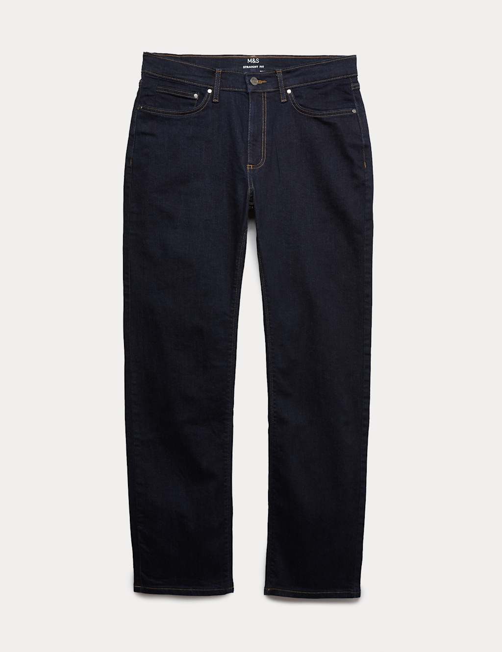 M&S Straight Fit Stretch Jeans Dark Indigo