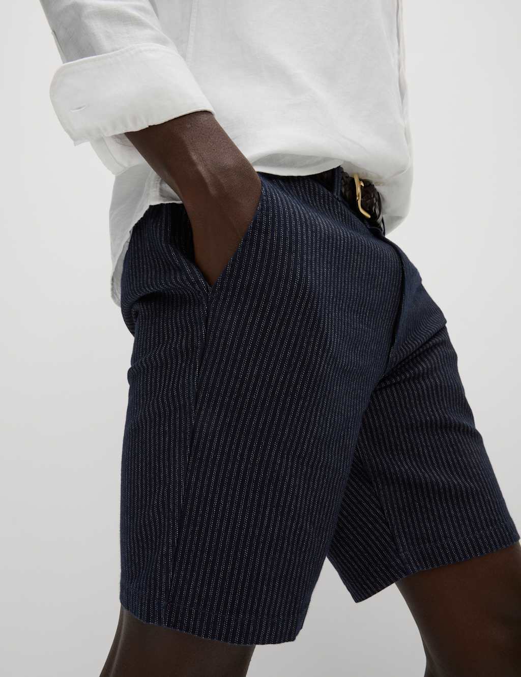 Half-Elasticated Waist Chino Shorts