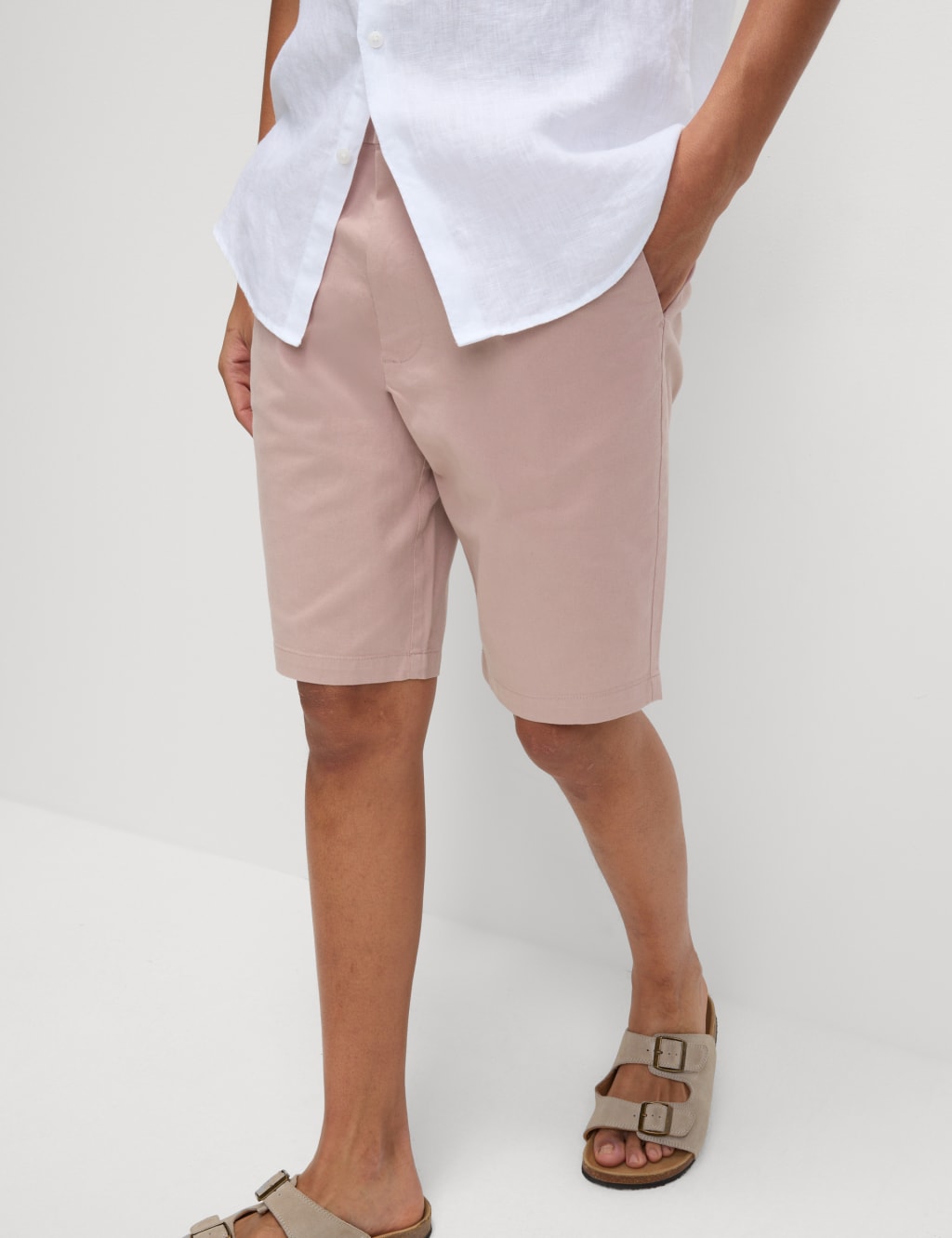 Regular Fit Stretch Chino Shorts