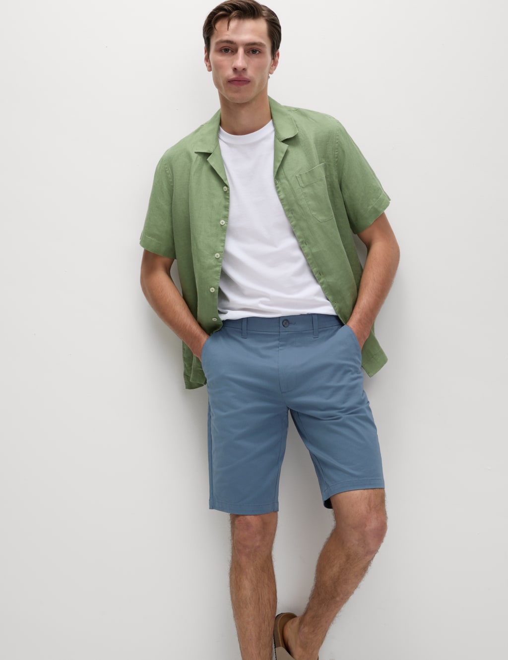 Regular Fit Stretch Chino Shorts