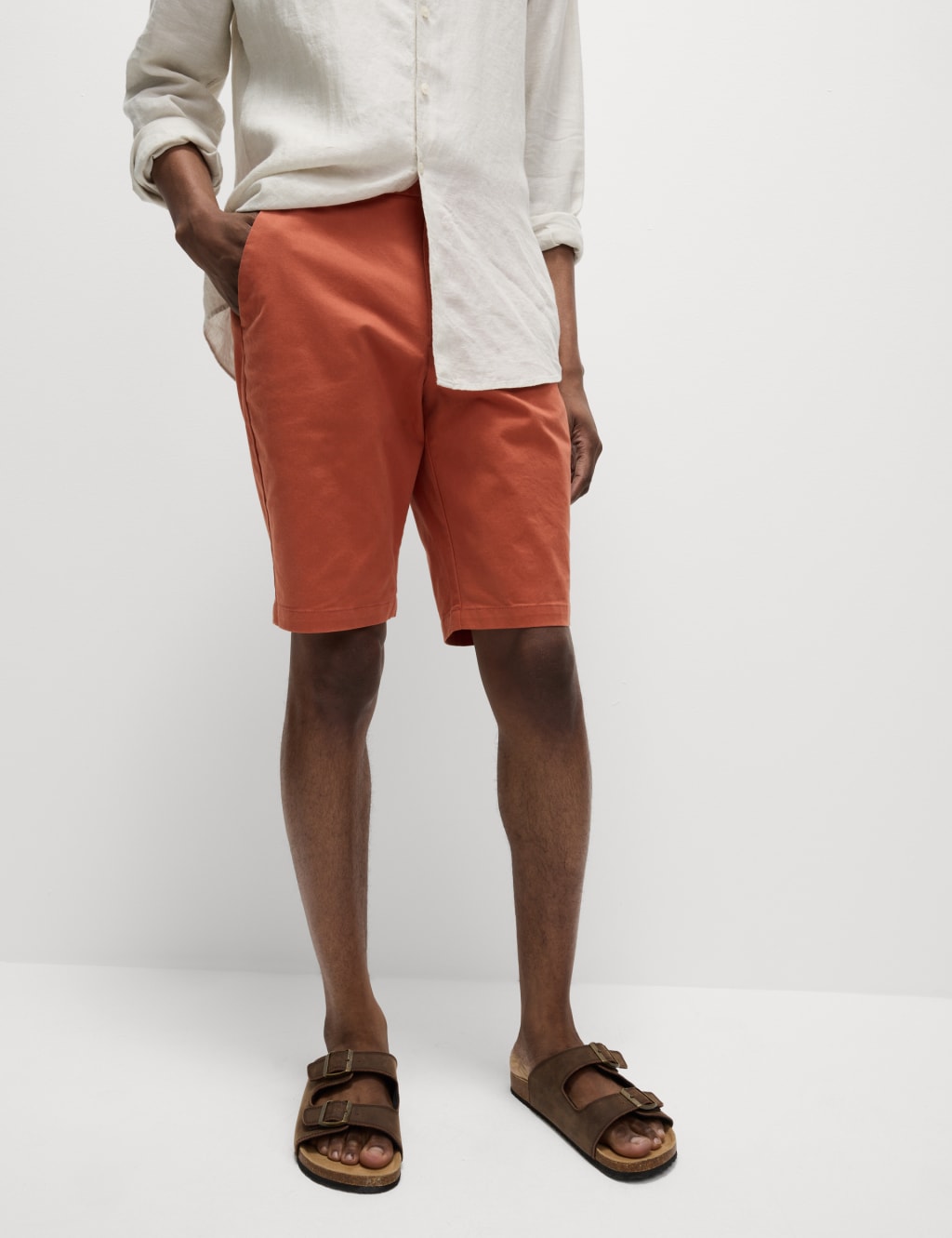 Regular Fit Stretch Chino Shorts