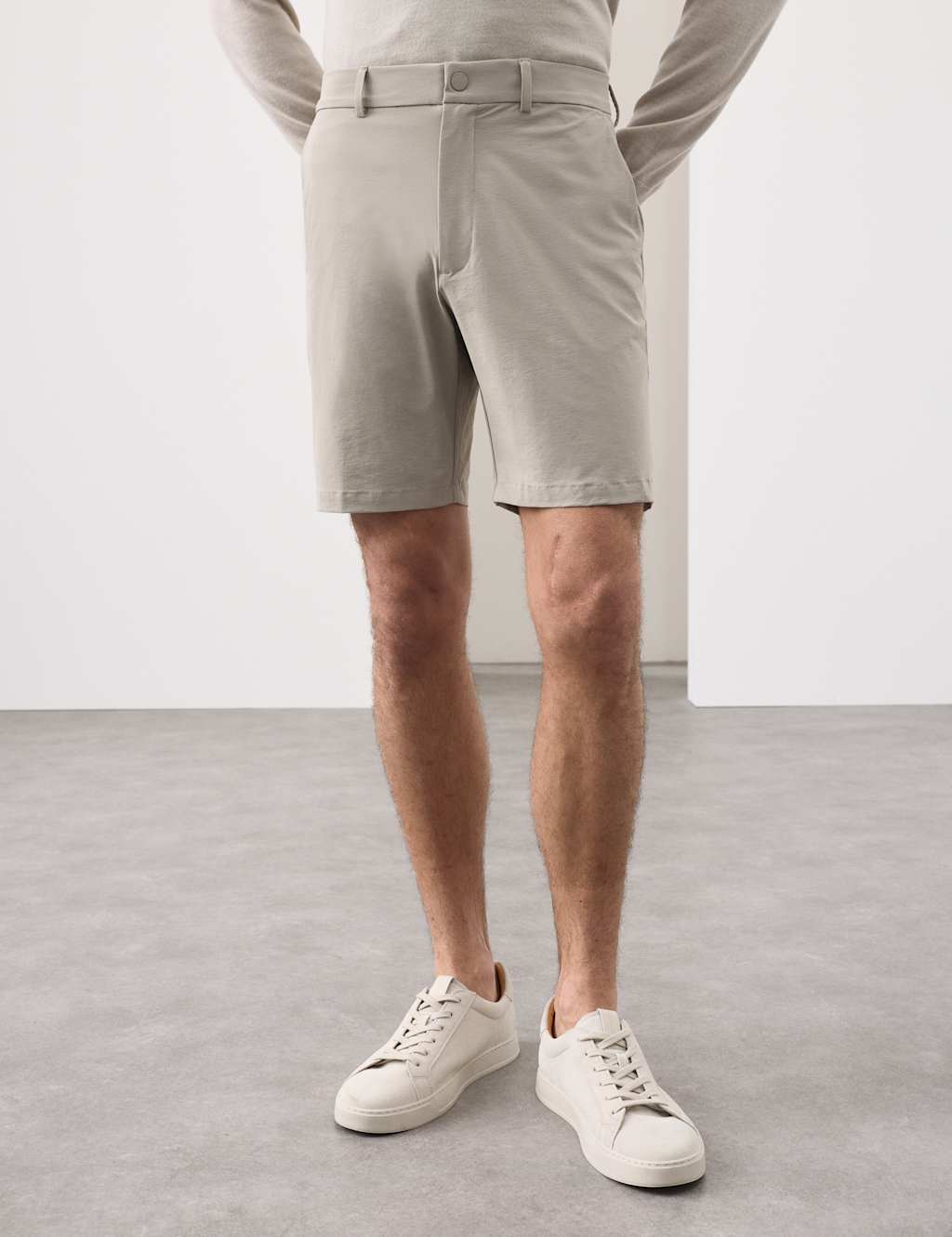 Autograph Men's Performance Technical Stretch Shorts - 44 - Light Grey