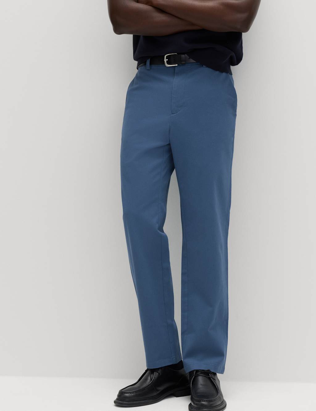 M&S Men's The Ultimate Regular Fit Chinos - 34/31in - Chambray