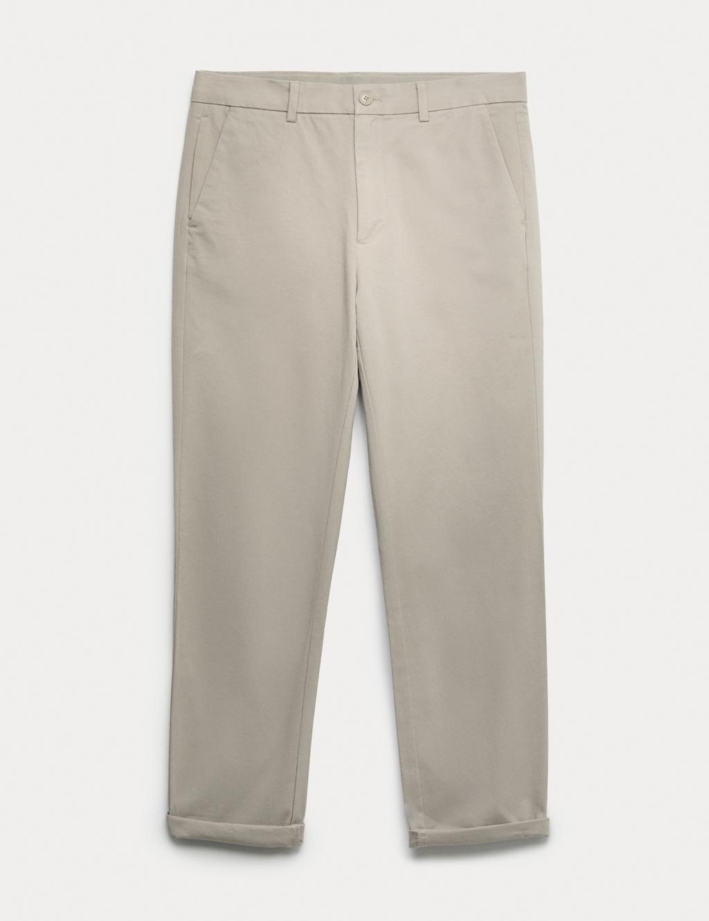 M&S The Ultimate Regular Fit Chinos Pebble